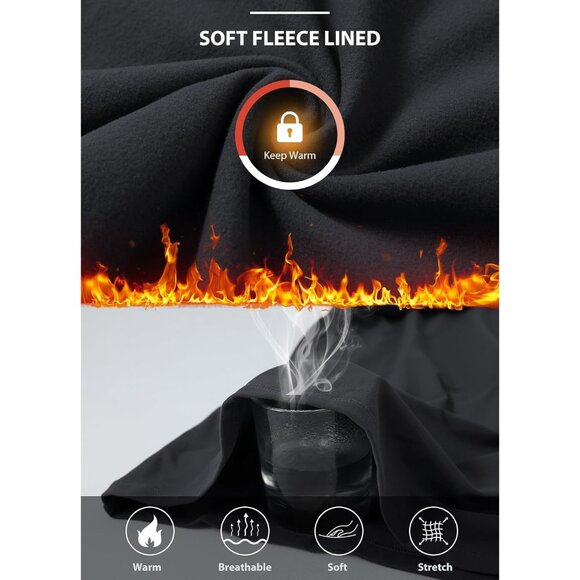 Women’s Thermal Fleece Shirt with Balaclava Thumb Holes for Winter Outdoor - Picture 2 of 7